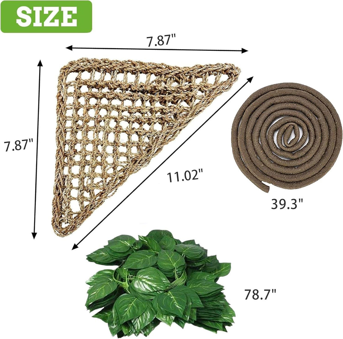 PINVNBY Bearded Dragon Hammock, Bearded Dragon Tank Accessories - 3 PCS - image 2
