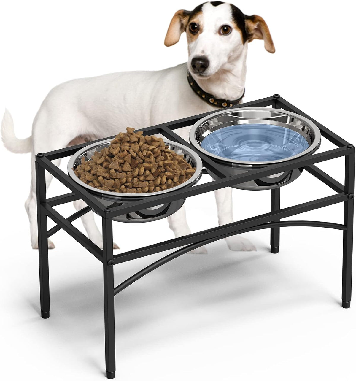 Elevated Dog Bowls for Large Dogs - Black Medium