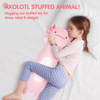 Dalmao 36" Cat Stuffed Animal - Pink Axolotl / 36 inch - image 2