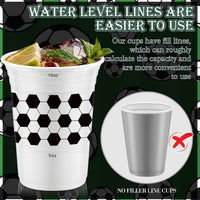 Norme 48 Pcs Checkered Flag Plastic Cups - Soccer Ball - image 4