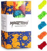 YOSTAR Glow-in-the-Dark Yellow Yoyo Strings, 100% Polyester - 50 Yoyo Strings