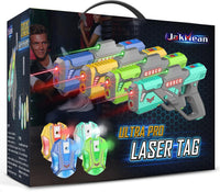 Rechargeable Laser Tag Set with Vests - 4 Gray / 4
