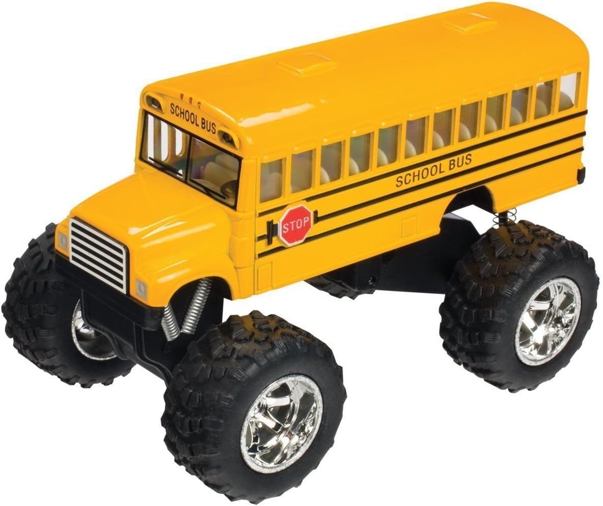 KinsFun 5" Monster School Bus Die Cast Metal Model - image 4