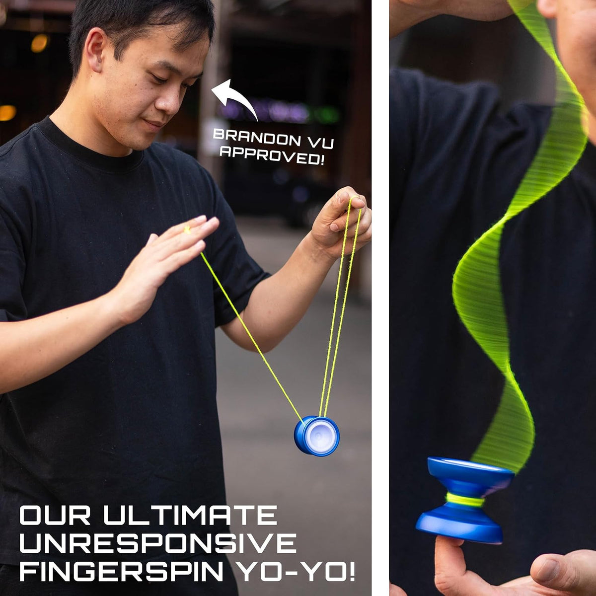 CHEATCODE unresponsive metal yoyo by Brandon Vu with Delrin fingerspin cap - view 6