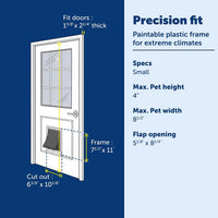PetSafe Extreme Weather Plastic Pet Door - Plastic Pet Door / Small (Pack of 1) - image 2