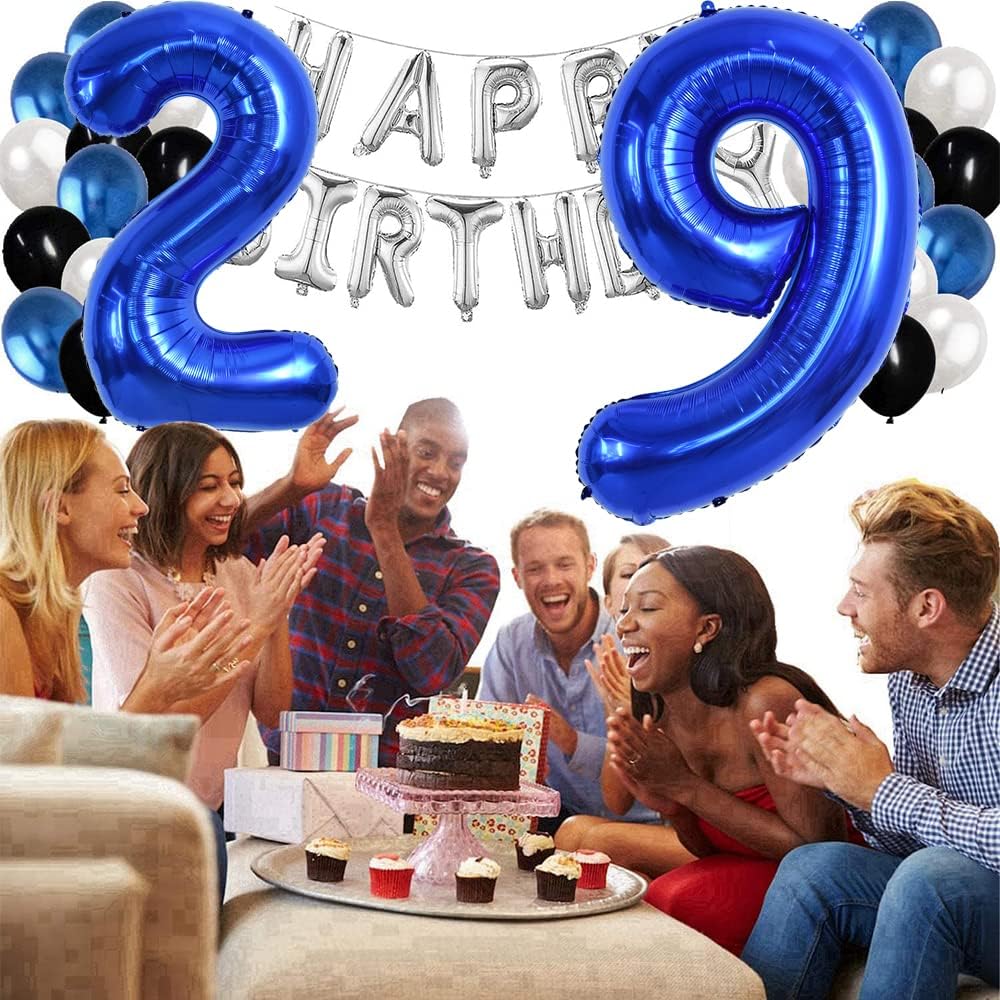 TONIFUL 40 Inch Red Number 3 Balloons Large Foil 3rd Birthday - Navy Blue / Number 2 - image 4