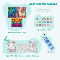 goldentime 3 Pack Kids Paint by Numbers Kit - fantasy - image 2