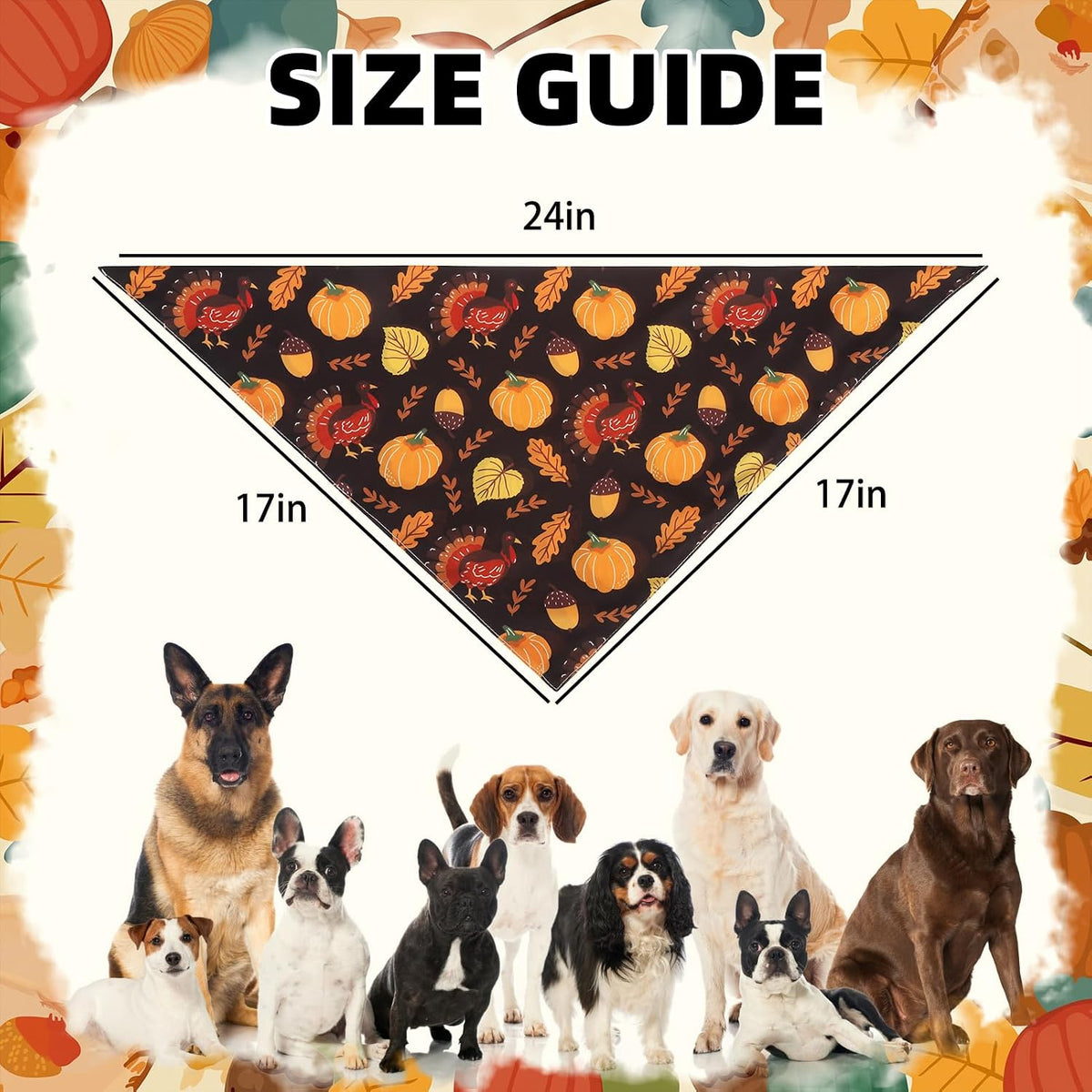 PUPTECK Dog Cooling Bandanas 4pcs Outfit - Yellow/Green/Black/White / Large (24"x17"x17") - image 2