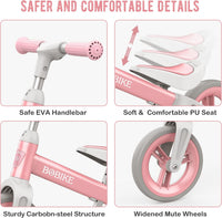 Bobike Toddler Balance Bike Toys for 1 to 4 Year Old Girls Boys - Pink - image 3