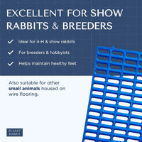 Premium Plastic Rabbit Cage Mats, 15x10 Mat - 12 Pack / Gray - image 4