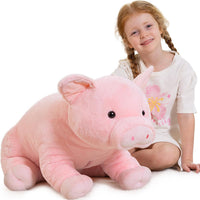 BENINY 31 Inch Giant Bunny Stuffed Animal - Pig 30in