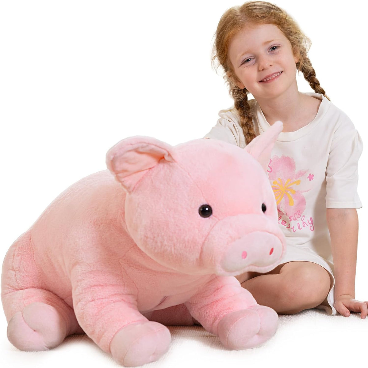 BENINY 31 Inch Giant Bunny Stuffed Animal - Pig 30in