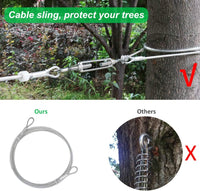 XiaZ Dog Tie Out Cable, Pet Lead for Yard, Camping, Outdoor - 50ft for 1 dog / Silver - image 2