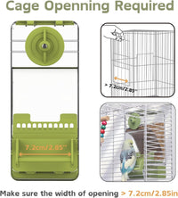 Automatic Bird Feeder, Bird Cage Feeder with Perch for Parakeet Canary Cockatiel Finch – Essentials for Birds - Blue - image 4