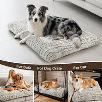 Dog Bed Crate Pad for Small Dogs 24"x18" Coffee – Essentials for Dogs - Small 24"x18" / Coffee - image 2