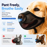 Dog Muzzle, Soft Air Mesh Muzzles for Medium Sized Dogs - Black / S - image 2