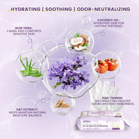 IMMHABI 400 Count Hypoallergenic Dog Wipes - Lavender / 50 Glove Wipes - image 2