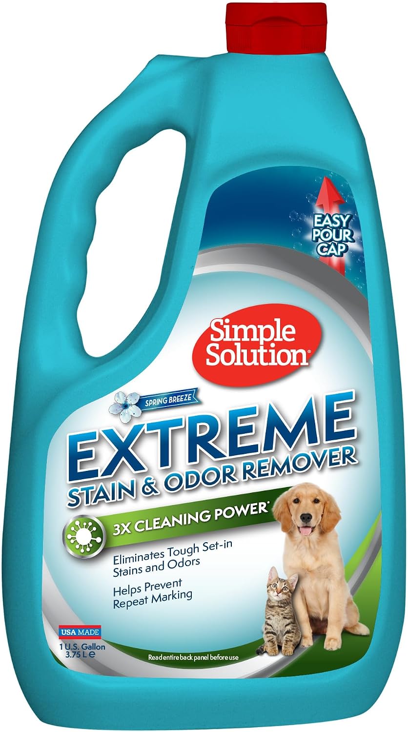 Simple Solution Extreme Stain & Odor Remover - Spring Breeze / 128 Fl Oz (Pack of 1)