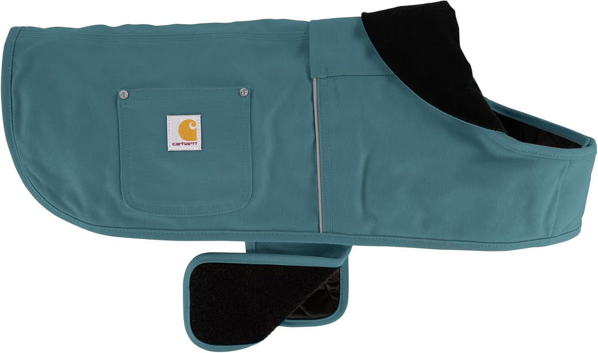 Carhartt Firm Duck Dog Chore Coat - Harbor Teal (Reflective Piping) / Large