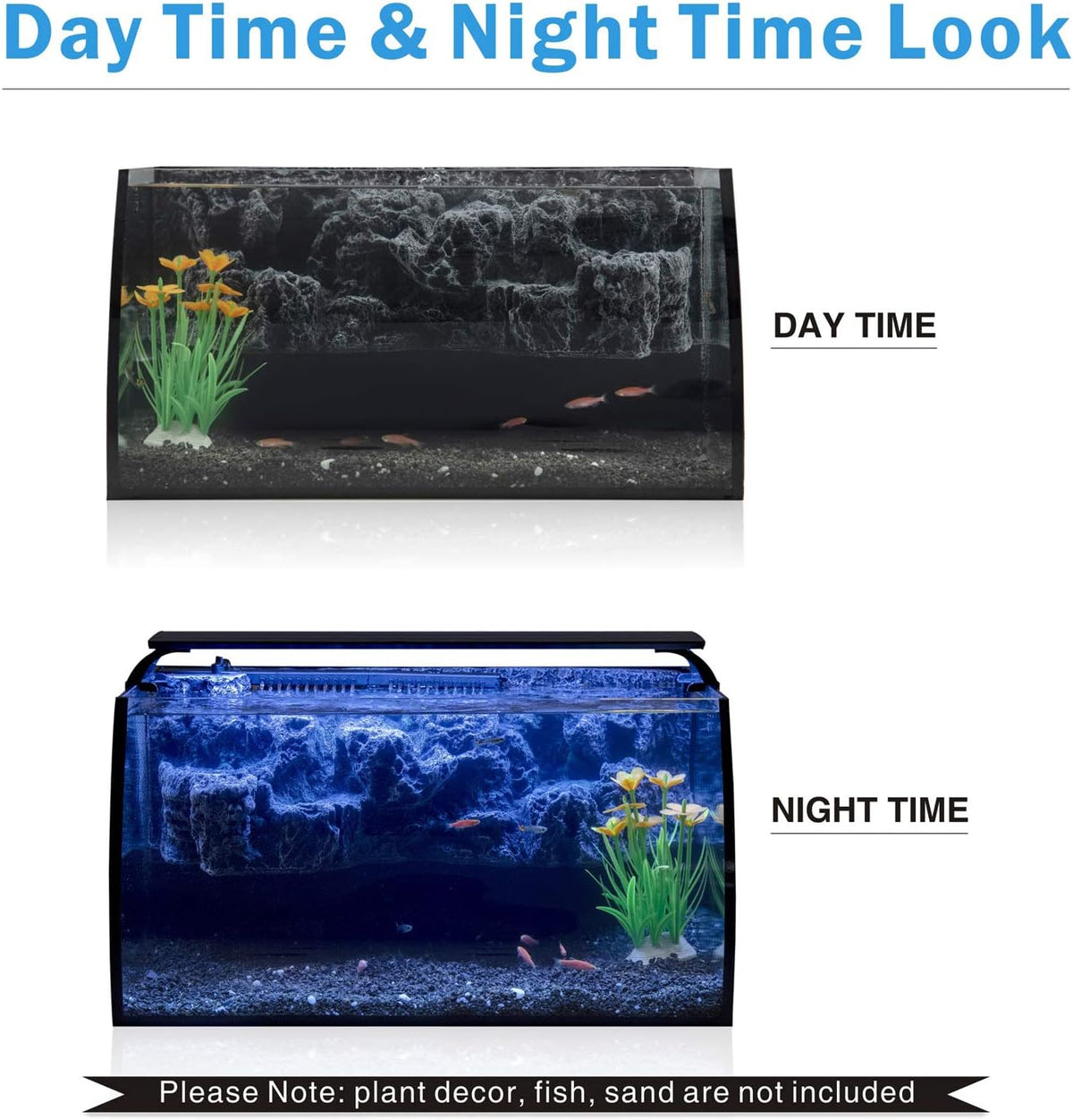 hygger Horizon 8 Gallon LED Glass Aquarium Kit for Starters with 7W - image 2