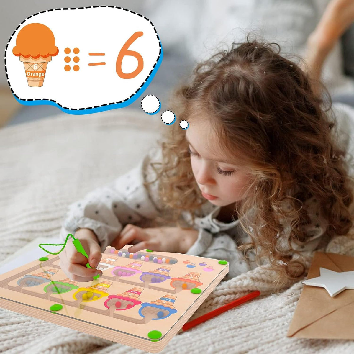 MTYOKILN Magnetic Color & Number Maze - Ice Cream - image 3
