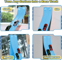 Flex Tracks 15 Ft Starter Set Flexible Race Track for Kids 3+ - Sky Blue - image 4