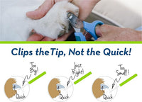 Zen Clipper Pet Nail Clipper for Cats – Cat Nail Trimmer for Safer Pet Grooming Care - Clean, Quiet, and Easy-to-Use Stainless Steel Claw Trimmer - (2.5mm Hole)