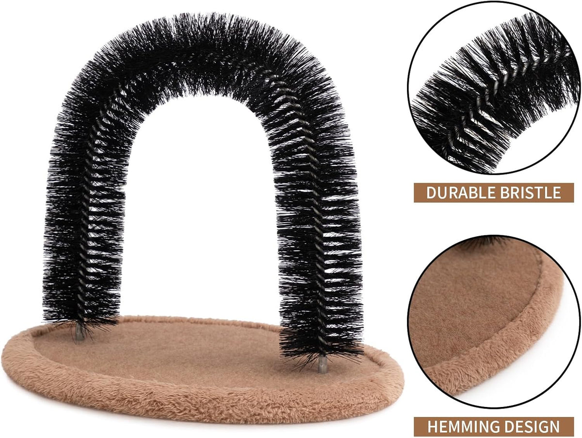 Hollypet cat self groomer arch with scratching pad and catnip hole - view 4