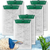 Medium Aquarium Filter Cartridges Compatible with Tetra Whisper Bio-Bag Filters, Fish Turtle Tank Assembled Filters for Tetra Whisper Power Filter 10i IQ10 PF10 & ReptoFilter (Medium-6 Pack)