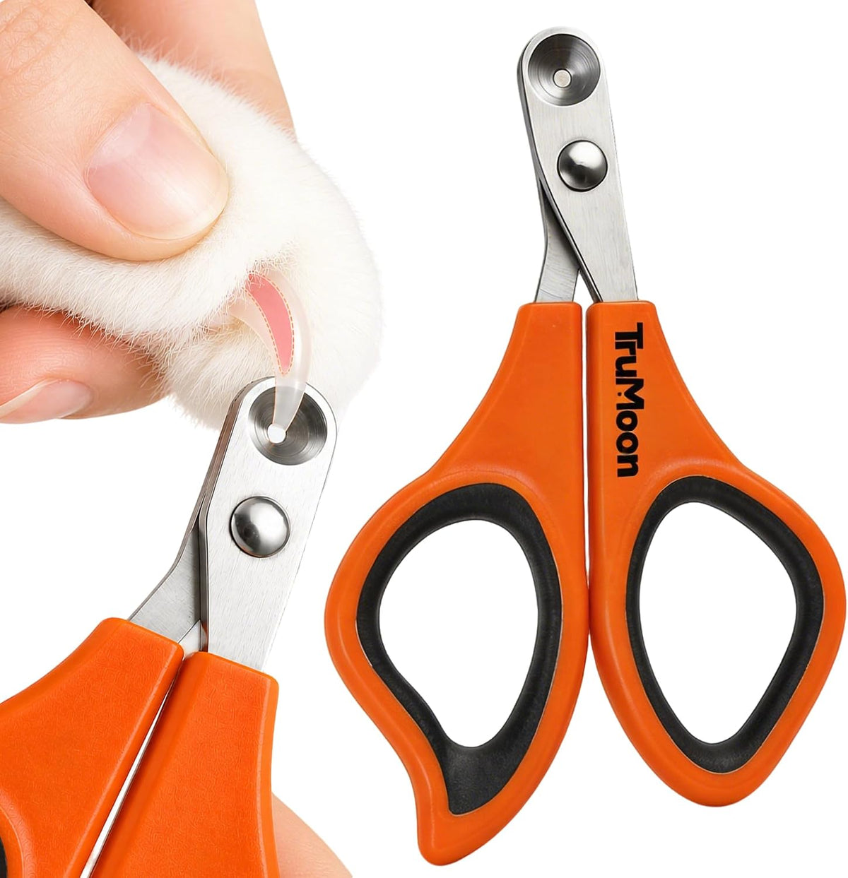 Trumoon Cat Nail Clipper with Circular Hole Safety Guard for Indoor