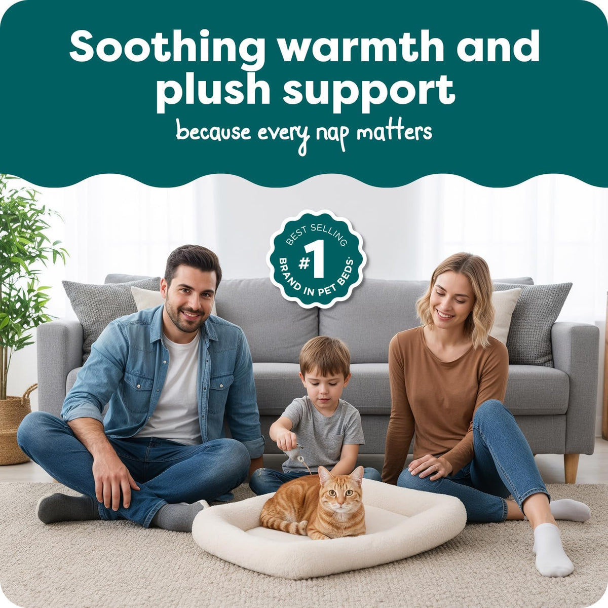 FurHaven Dog Bed for Extra Small Dogs & Cats - Small / Cream - image 2
