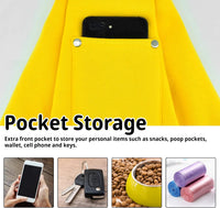 Dog and Cat Sling Carrier, Hands Free Reversible Pet Papoose Bag - Yellow - image 4