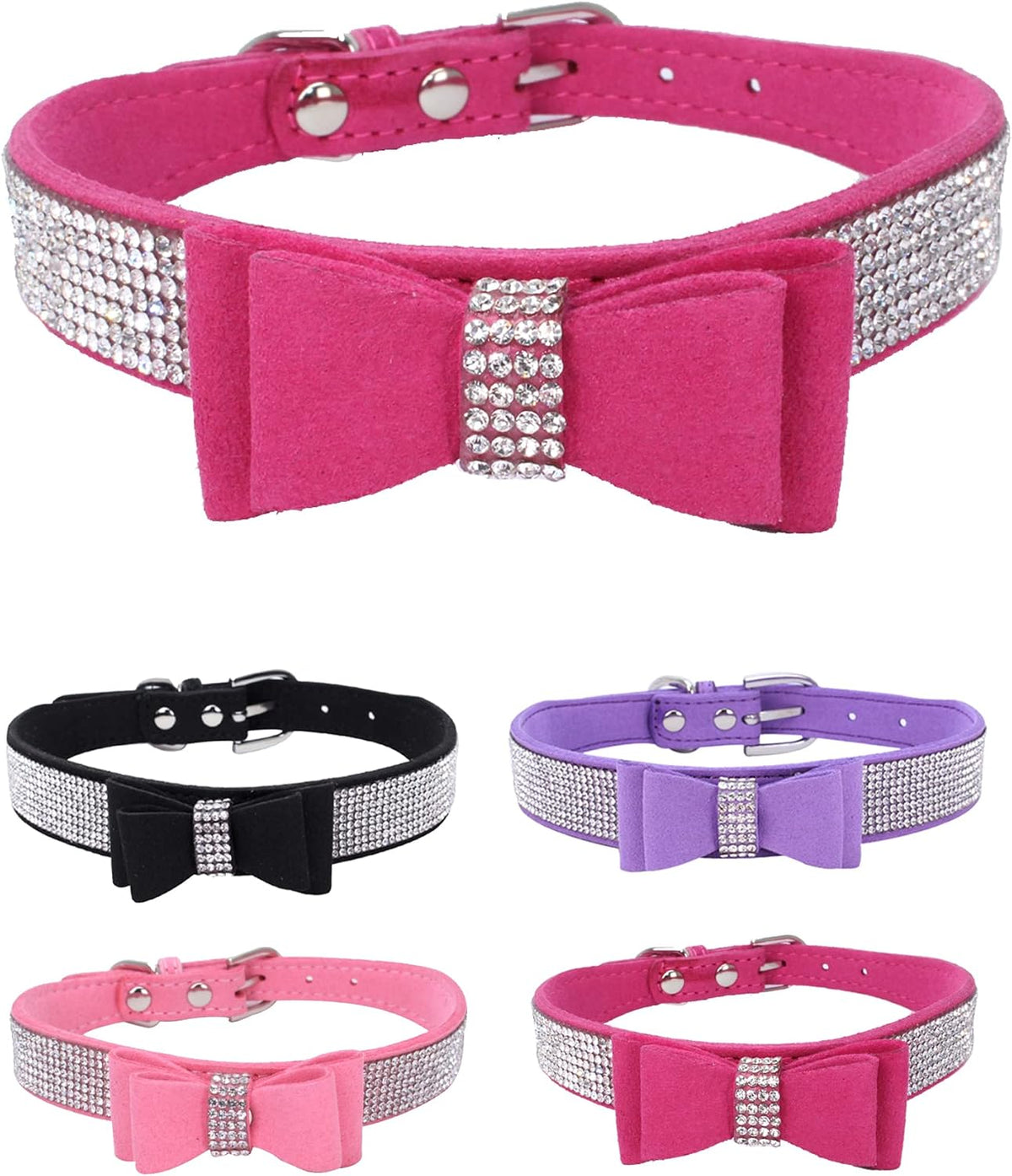 Dog Collar for Small Dogs - XS / rose red1