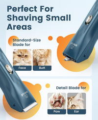 oneisall Pet Clippers for Cat Matted Hair - Green / Standard+Mini - image 3