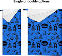 KidzAdventure kids sleeping bag in pink Best Friends print with kittens and puppies - view 10