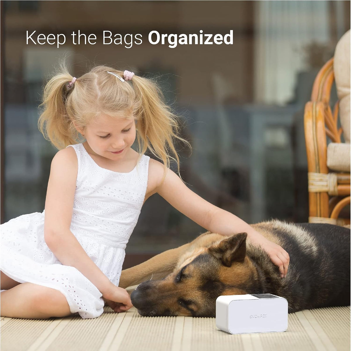 SVD.PET Dog Poop Bag Dispenser, Wall Mount Waste Bag Dispenser - White / 1 Dispenser + 120 Waste Bags - image 4