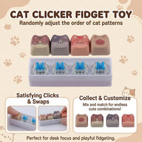 TYRIXKI 2 keyboard fidget toys, black and white heart shape clicker keychains - view 15