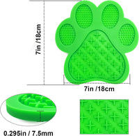 Dog Lick Pad, Dog Feeding Mats Slow Eating Pet Mat with Super Suction for Dogs Licking Peanut - Green - image 2