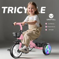 Umatoll Tricycle for 2-5 Year Old - Pink - image 2