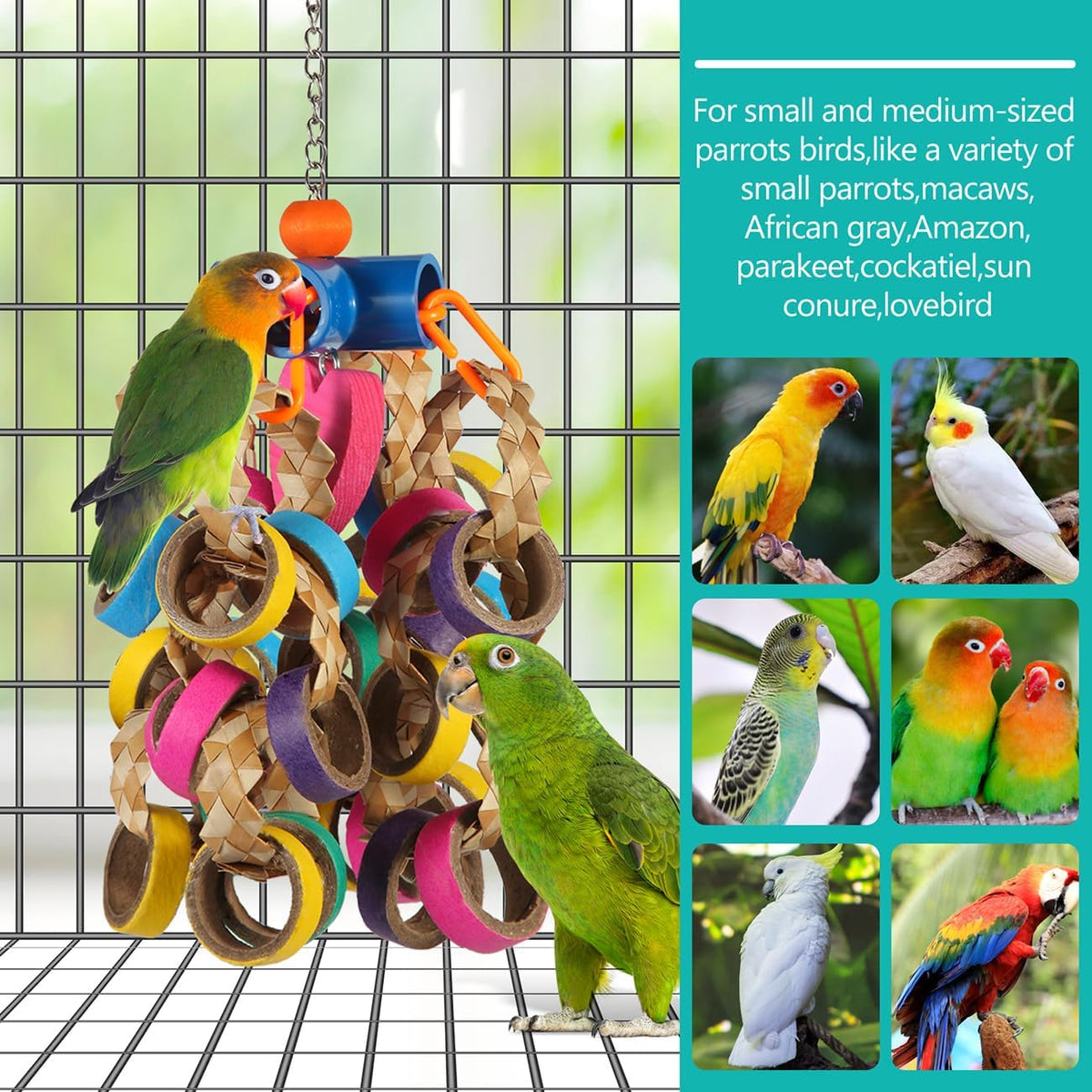 lovyoCoCo Bird Toys Conure Toys - B - image 3