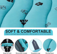 BINGPET Outdoor Travel Dog Bed for Large/Medium Dogs,Portable Waterproof Camping Mat with Carry Bag,Foldable Outside Bed,Machine Washable Indoor Pet Mat for Small,Medium and Large Dogs 26"x43"