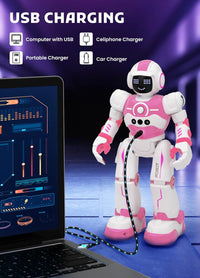 Robot Toys for Kids, Rechargeable Remote & Gesture Control Robots – Fun for Kids & Family - Pink - image 4
