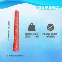 VOS Mega Foam Pool Noodle, Super Soft Swim Float - Kovo Coral / 1 Pack - image 2