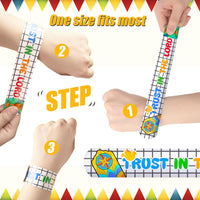 POPLAY 48 pack Christian slap bracelets with Bible verses, crosses and doves - view 4