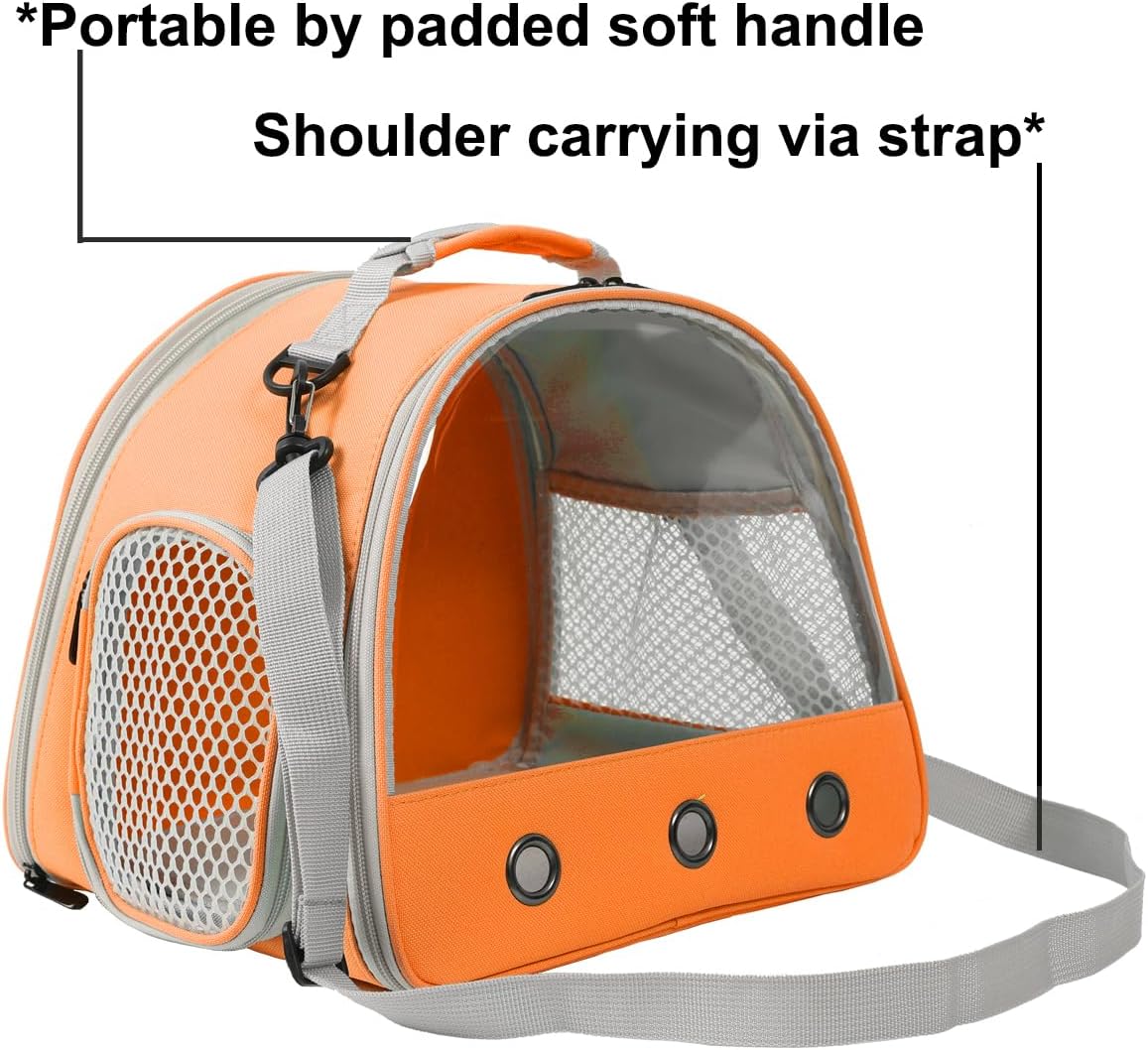 Bearded Dragon Travel Carrier, Lizards Carrier - Orange / Carrier - image 3