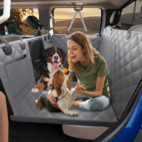 Back Seat Extender for Dogs - XL - for Full Size Crew Cab Truck / Full Size SUV / Grey