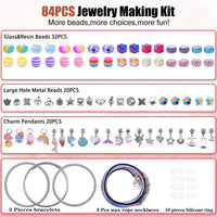 AIPRIDY 150 Pieces Charm Bracelet Making Kit - 84 Pieces - image 3