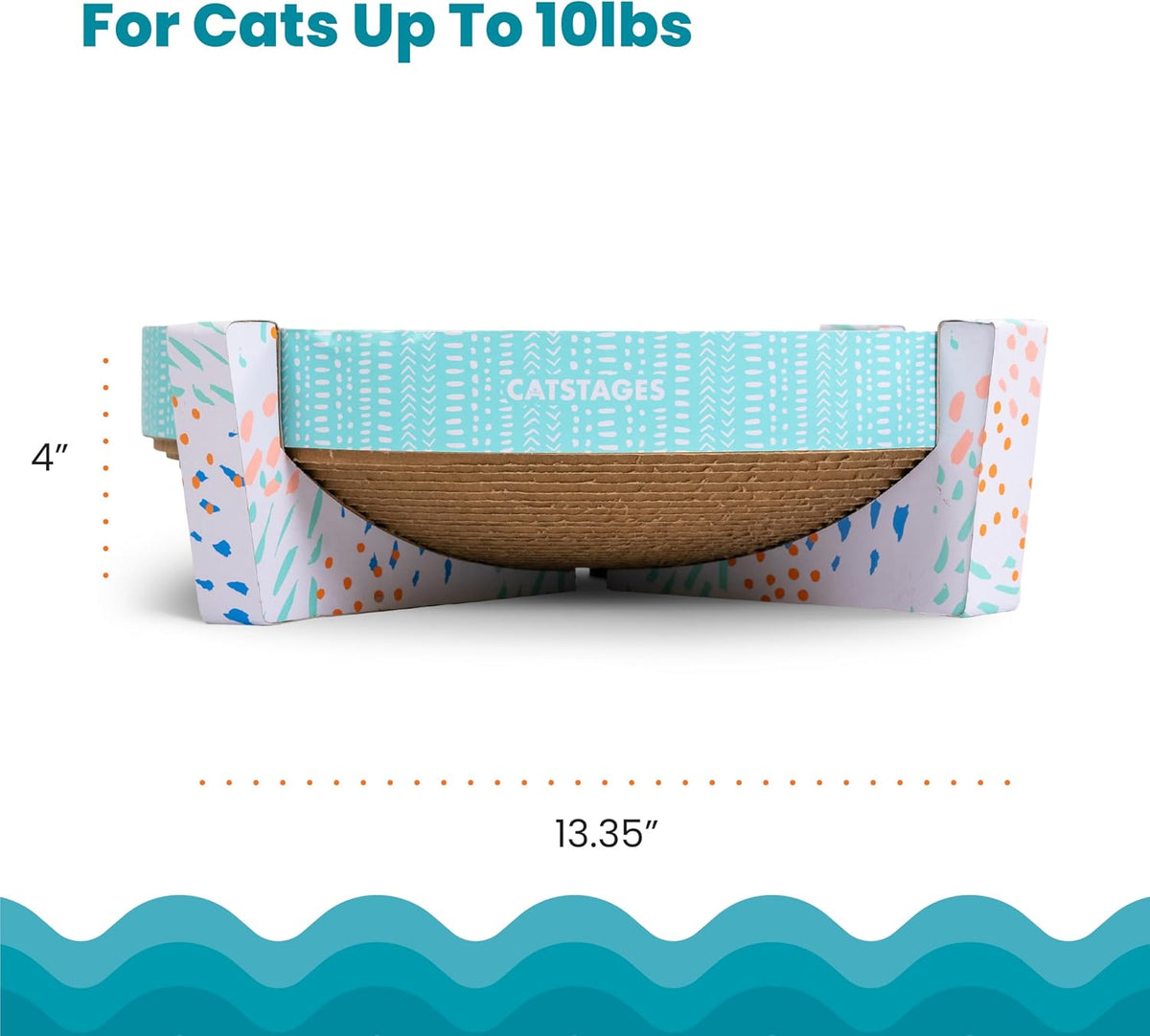Catstages Scratch, Snuggle & Rest 2-in-1 Cat Scratcher & Lounger - Scratch Snuggle & Rest / One-Size (Pack of 6) - image 3