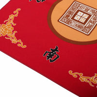 Mahjong Mat with 3 Dice & Carrying Bag - Red - image 3