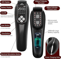 Cold Laser Therapy Device for Horse, Portable Red Light Therapy with 4pcs 808nm and 12pcs 650nm, Near Infrared Laser for Arthritis Pain Relief- Electrical Stimulation for Tendon, and Ligament Recover